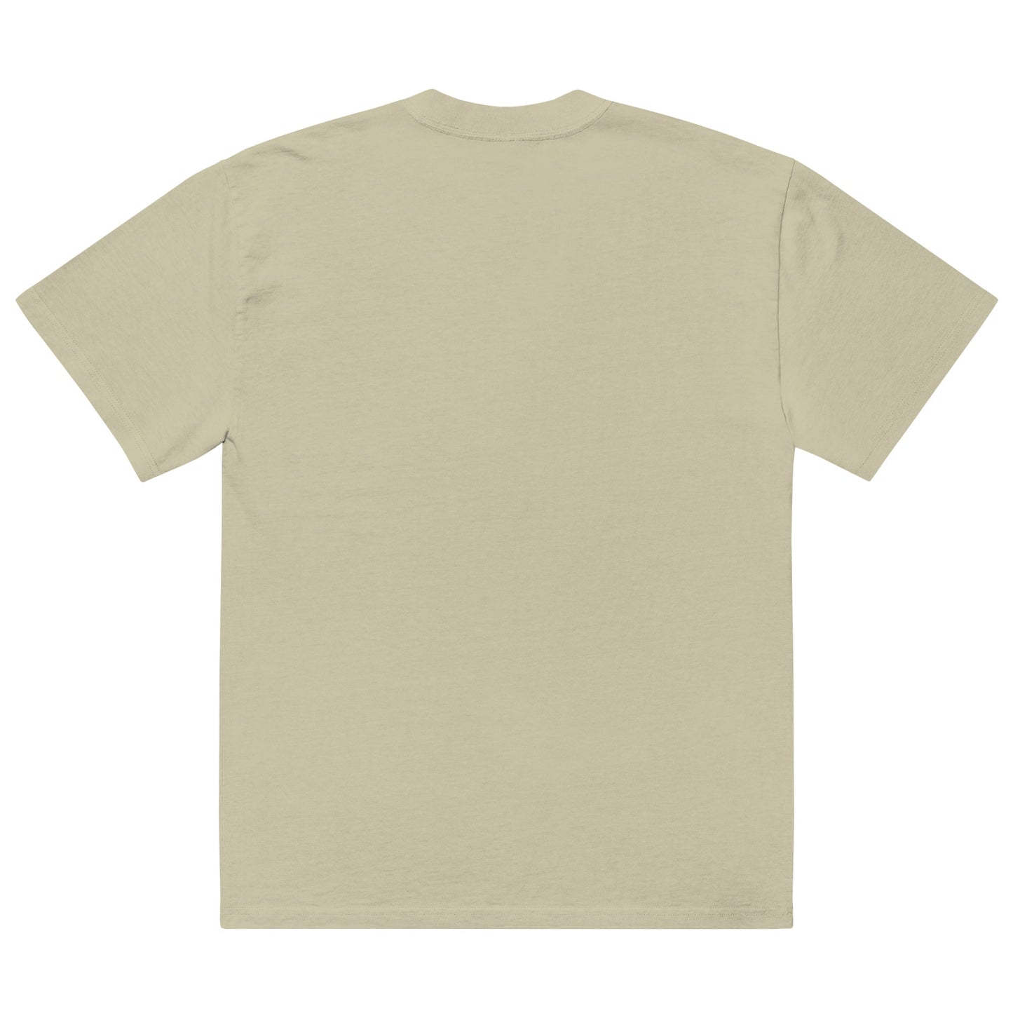 Oversized Tropical Seas faded T-shirt by BACKUPMYFILESNOW.COM® featuring a colorful tropical sea scene design.