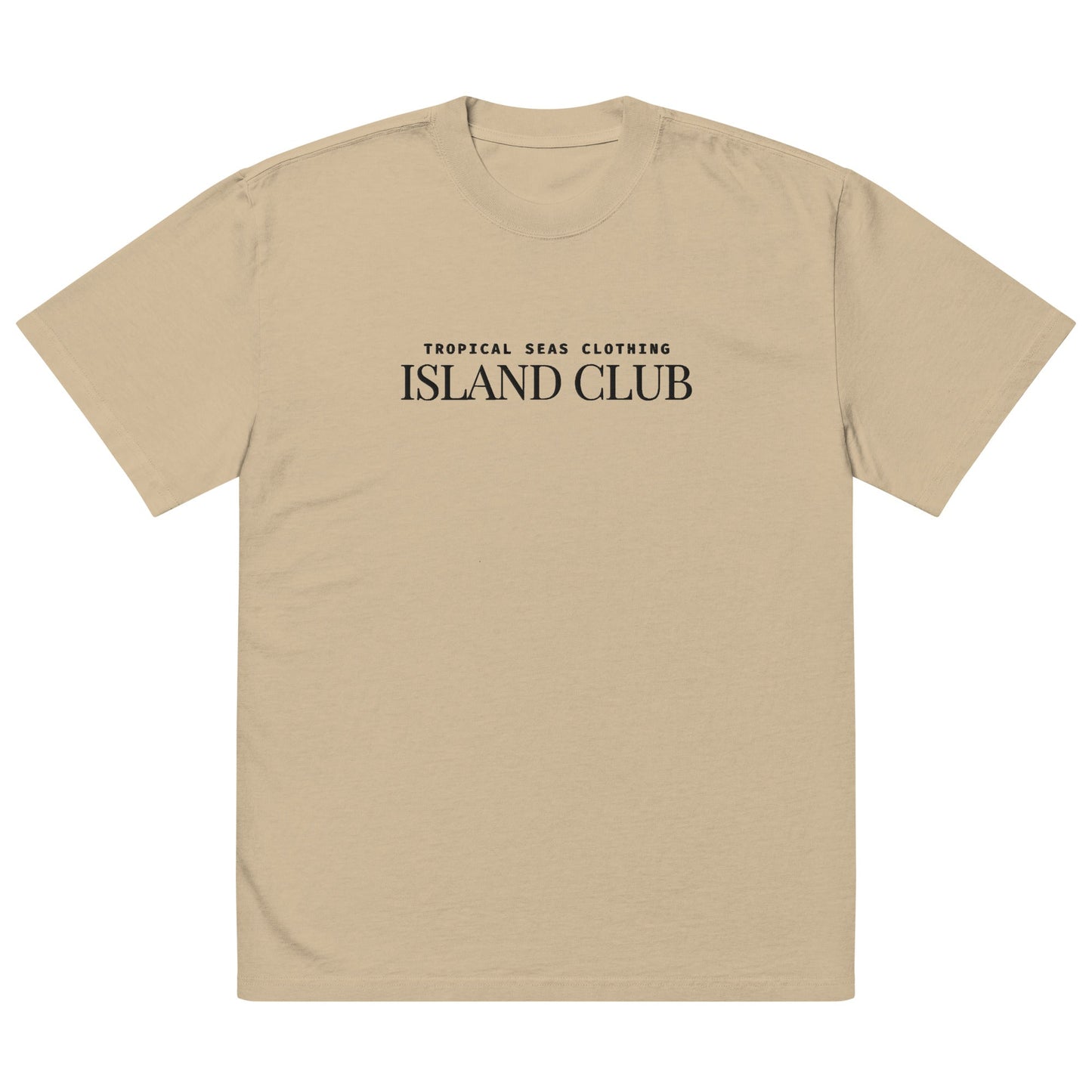 Oversized Tropical Seas faded t-shirt by BACKUPMYFILESNOW.COM® featuring tropical sea print and relaxed fit.