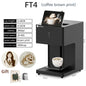 EVEBOT 3D Latte Art Coffee Printer by BackupMyFilesNow.com showing its automatic coffee printing machine with edible ink cartridges and Wi-Fi.