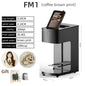 EVEBOT 3D latte art coffee printer machine with WiFi, edible ink cartridges, automatic beverage printing, and selfie capabilities.