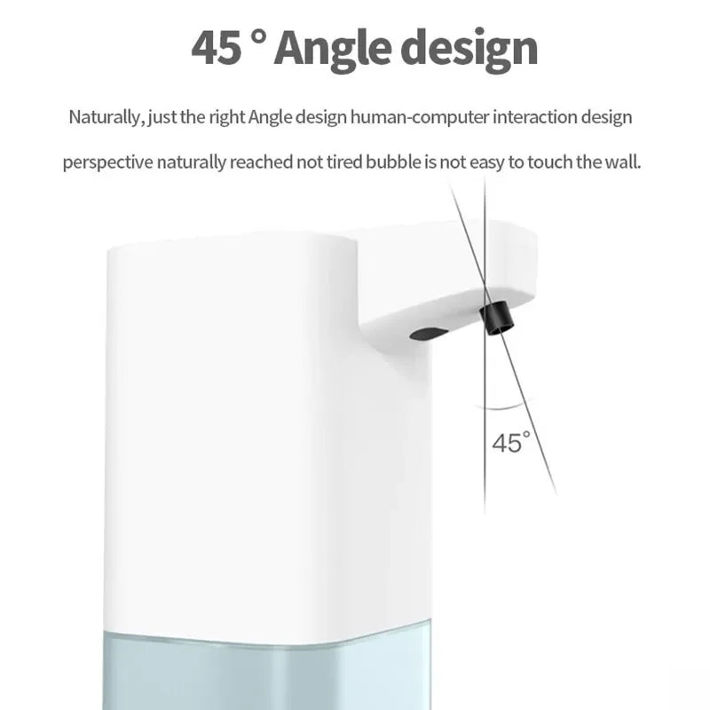 Automatic USB rechargeable soap dispenser by BackupMyFilesNow.com, touchless foaming liquid soap dispenser for bathroom or kitchen use.