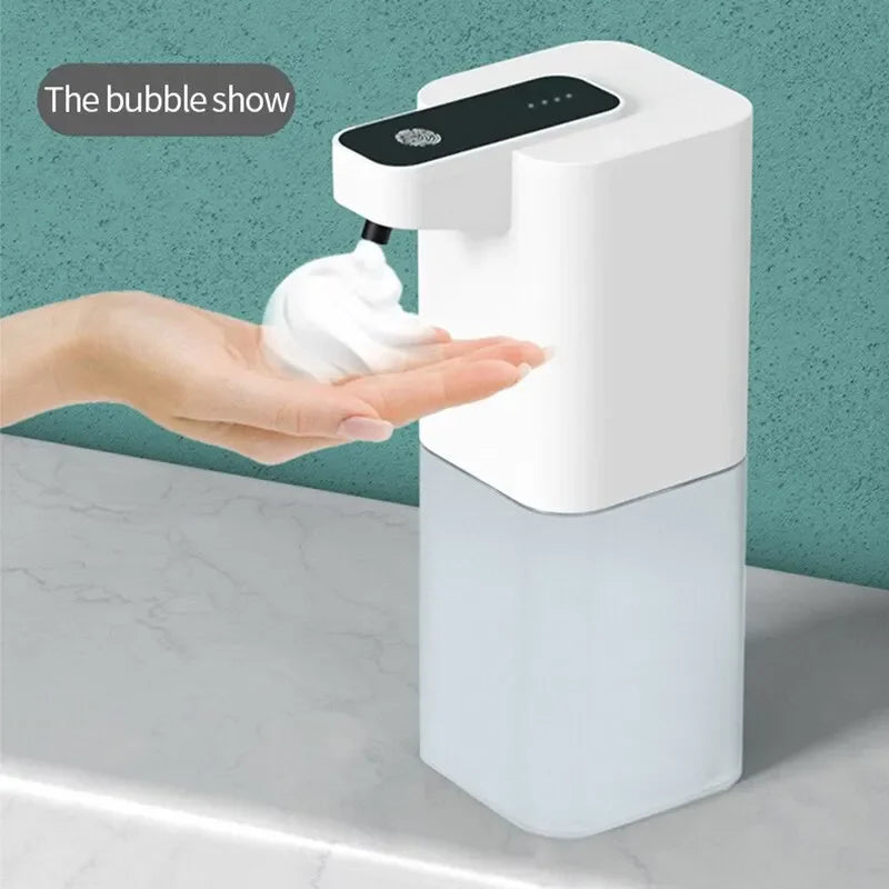 Automatic soap dispenser by BackupMyFilesNow.com with touchless operation, USB rechargeable, and portable foaming liquid soap for bathroom or kitchen