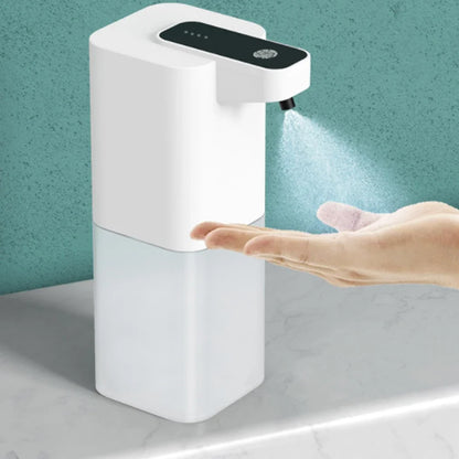 Automatic USB rechargeable soap dispenser by BackupMyFilesNow.com, touchless foaming liquid soap dispenser for bathroom and kitchen use.