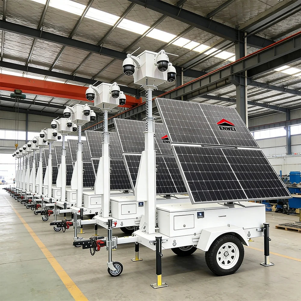 Foldable solar powered mobile trailer with 4G remote monitoring for large event management by BACKUPMYFILESNOW.COM®.