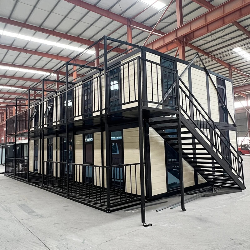 Foldable 40ft luxury container house by BACKUPMYFILESNOW.COM® featuring modern design, waterproof outdoor portable living space.