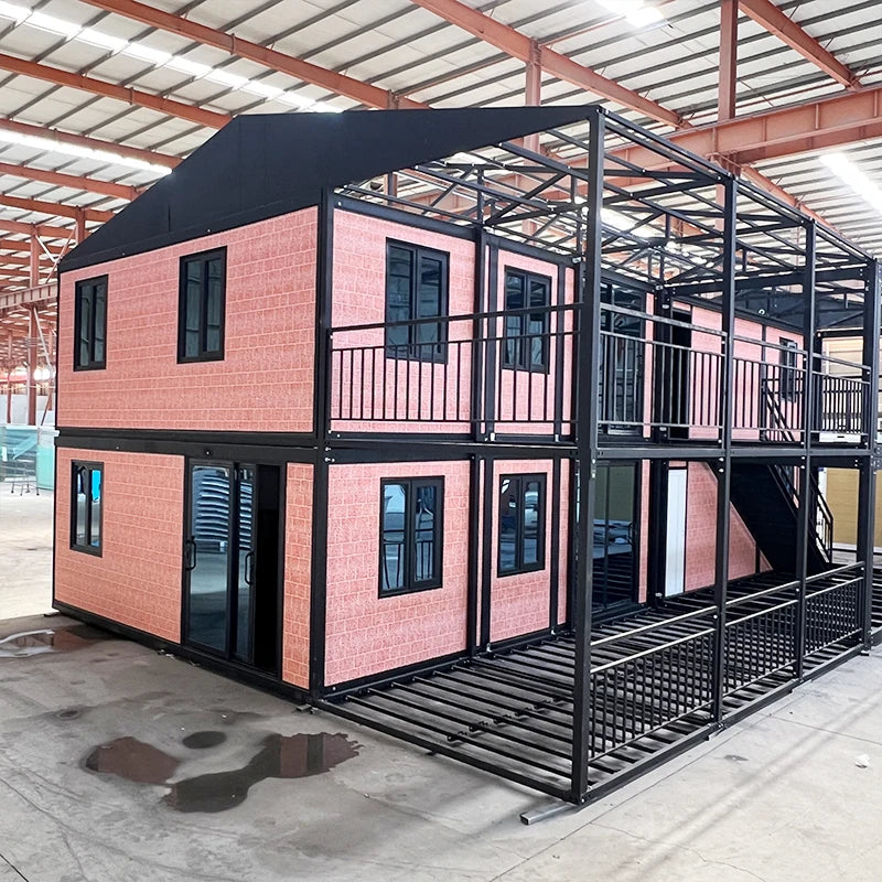 Foldable 40ft luxury container house by BACKUPMYFILESNOW.COM® with modern design, waterproof exterior, portable outdoor living space.