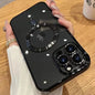 Sky blue silicone iPhone case with MagSafe magnet, lens protector, and wireless charging cover for iPhone 11 to 15 Pro Max.