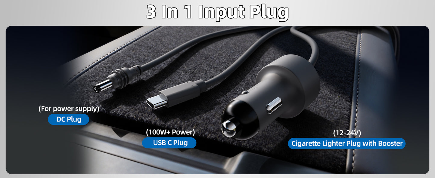 3-in-1 Starlink Mini Cable 10M by BACKUPMYFILESNOW® for Starlink Mini accessories, high-speed USB C, car charger, and DC to DC connection