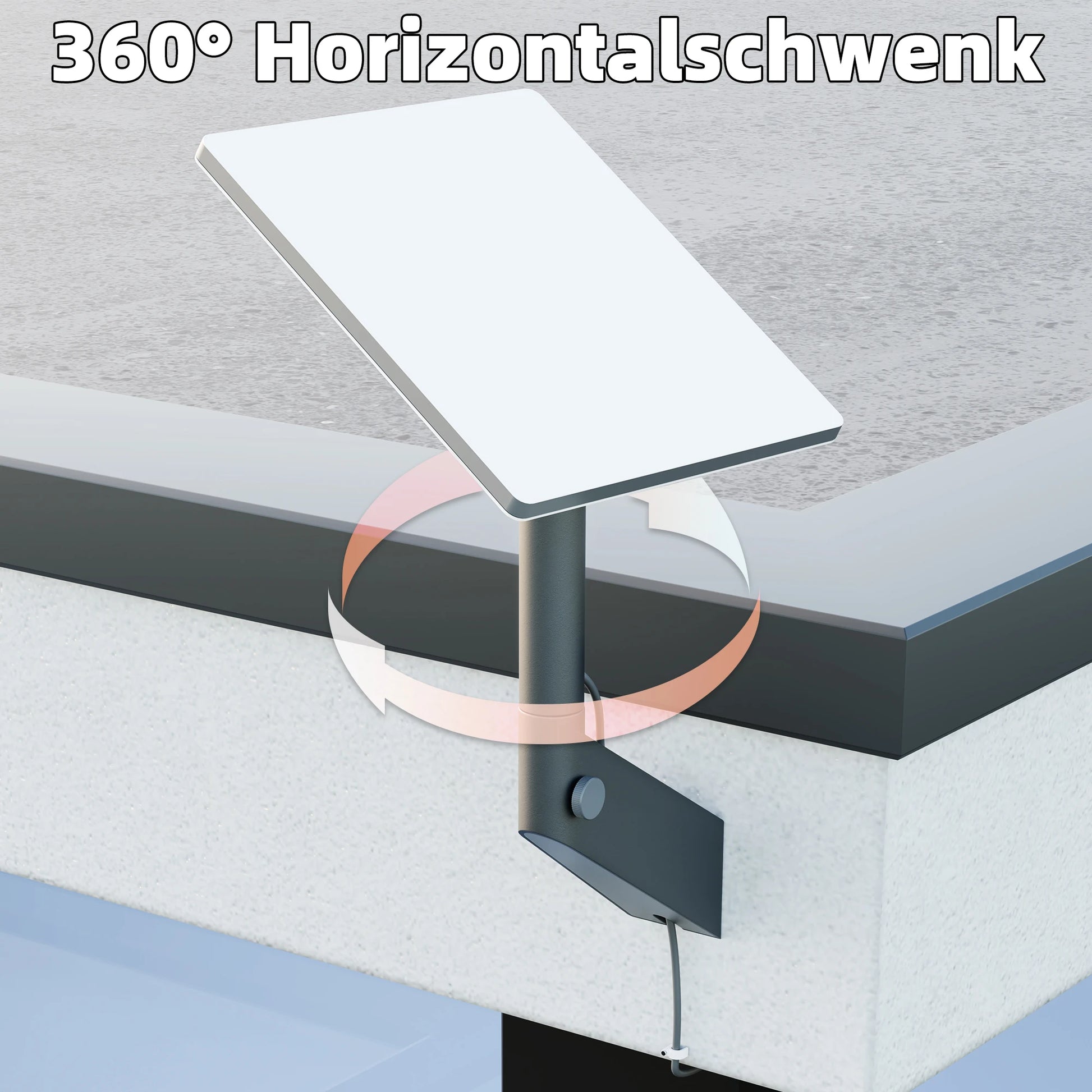 Starlink Mini Wall Mount bracket by BACKUPMYFILESNOW.COM®, rustproof, weatherproof, adjustable for roof, wall, or pole installation.