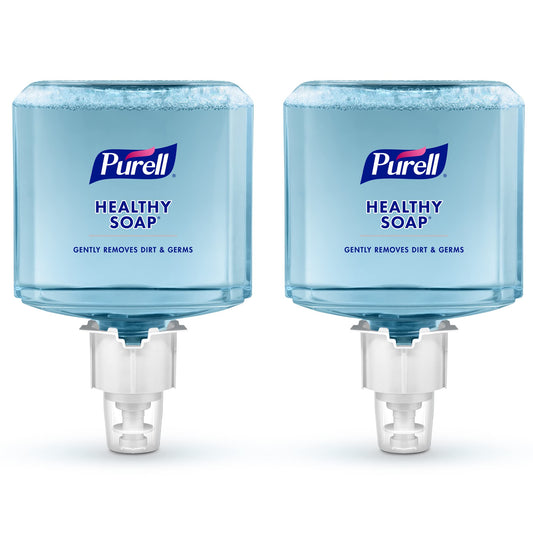 Pack of two PURELL Healthy Soap Foam refills with fresh scent, 1200 mL each, for PURELL ES4 manual soap dispensers.