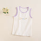 Baby girls' soft cotton undershirt with suspenders, featuring pastel colors and adjustable straps, from BACKUPMYFILESNOW.COM®