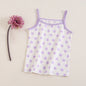 Baby girls' soft cotton undershirt with suspenders from BACKUPMYFILESNOW.COM®, featuring a comfortable, lightweight design.