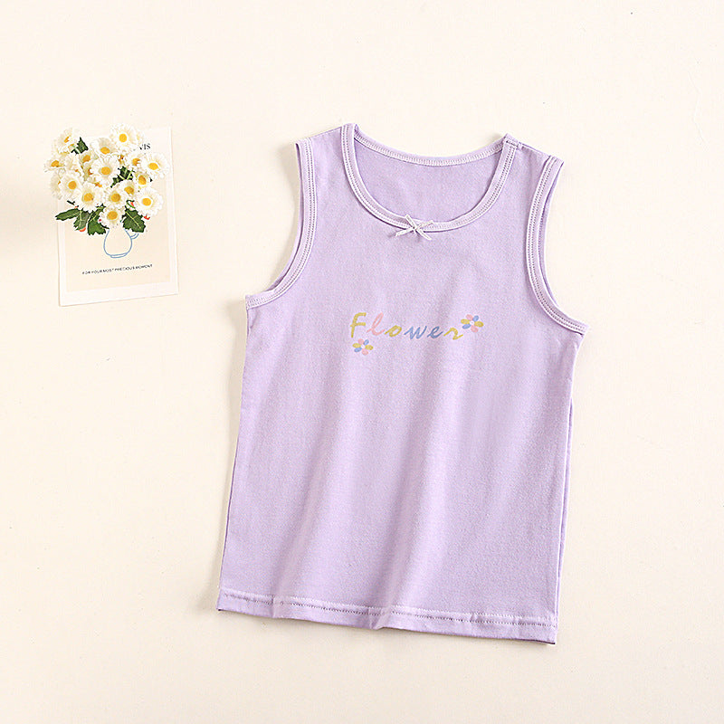 Baby girls' soft cotton undershirt with suspenders, featuring gentle fabric and adjustable straps for comfortable fit.