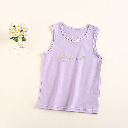 Baby girls' soft cotton undershirt with suspenders, featuring gentle fabric and adjustable straps for comfortable fit.