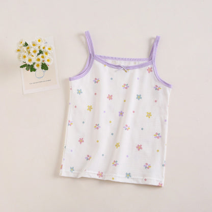 Baby girls' soft cotton undershirt with suspenders, featuring comfortable fabric and adjustable straps from BACKUPMYFILESNOW.COM®