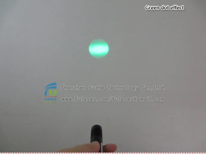 BackupMyFilesNow FU520ADX-BXS22 green laser pointer with adjustable focus, 520nm wavelength, 1mW power, handheld laser light.