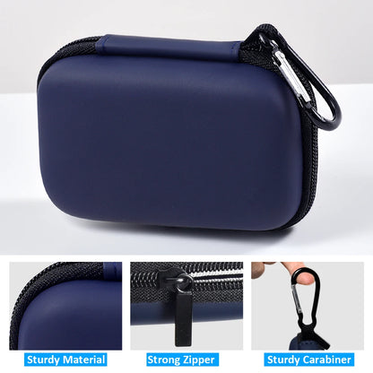 Black storage bag compatible with SanDisk PRO Extreme Portable SSD, fits 1TB, 2TB, and 500GB hard drives for secure storage.