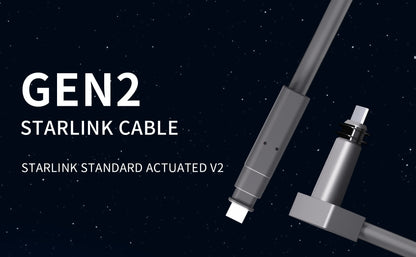 Starlink Ethernet replacement cable for Gen 2 and Gen 3 satellite systems, 50 to 150 ft, from BackupMyFilesNow.com.