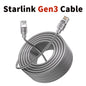 Starlink Ethernet replacement cable for Gen 2 and Gen 3, 75ft length, compatible with Starlink satellite systems.