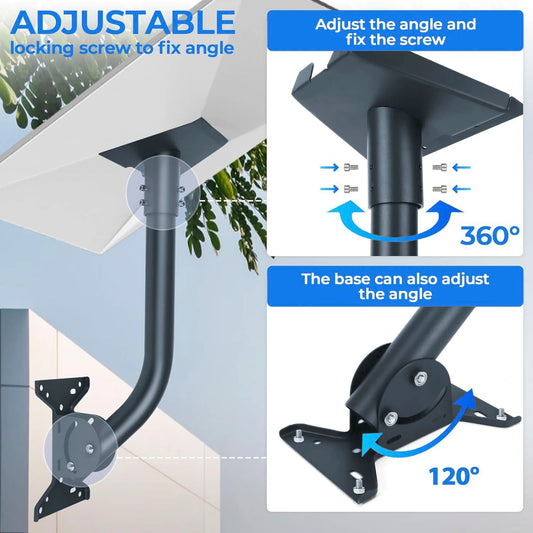 Gen 3 Starlink Mount Kit by BACKUPMYFILESNOW for V3 V4 Starlink dish, adjustable wall and roof antenna mounting bracket