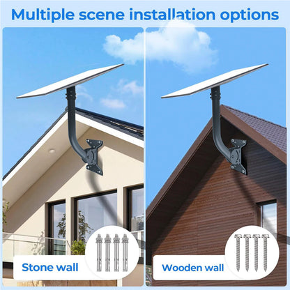 Gen 3 Starlink mount kit by BACKUPMYFILESNOW for V3 V4 dish, 360° adjustable wall and roof antenna mounting bracket.