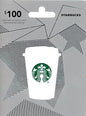 Starbucks $50 physical gift card from BACKUPMYFILESNOW.COM® featuring the Starbucks logo and design on the card.