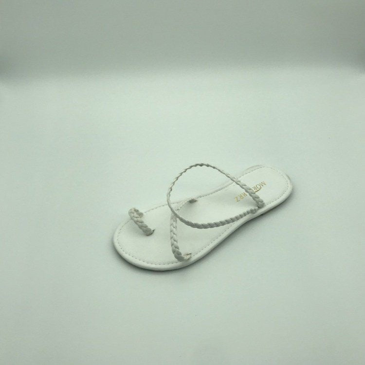 Leather fish mouth flat sandals for summer by BACKUPMYFILESNOW.COM®, featuring stylish design and comfortable fit.