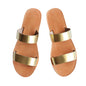 Simple open-toe flat sandals and slippers from BACKUPMYFILESNOW.COM®, featuring a casual design with open toes and flat soles.