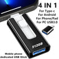 Gold 512GB Photo Stick for iPhone and iPad, USB flash drive for photos, videos, and files, compatible with Android and PC.