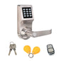 Gold smart anti-theft security password lock with safety rope, designed for securing valuables and preventing theft.