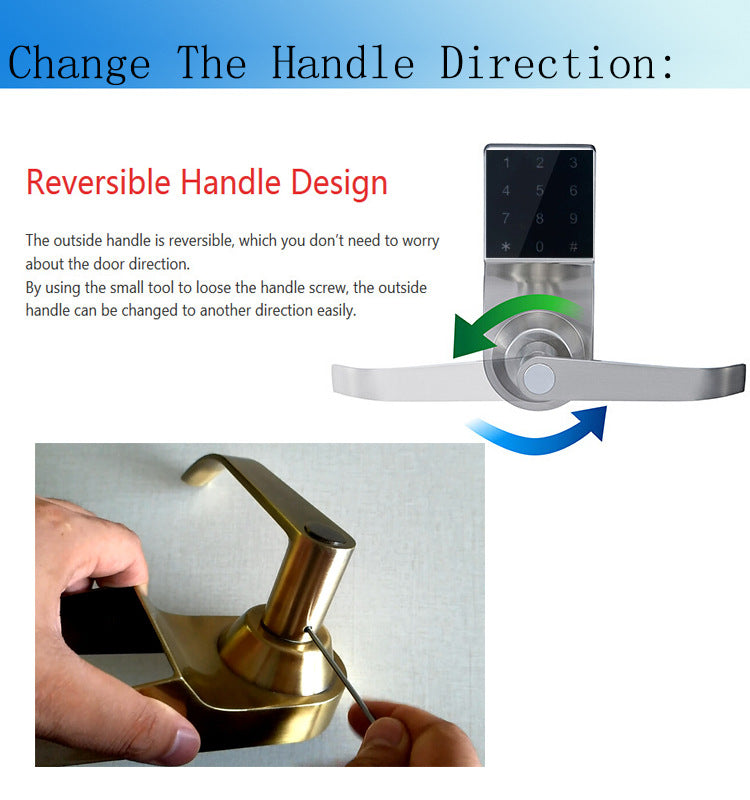 Gold smart anti-theft security password lock with safety rope, designed for securing valuables and preventing theft.