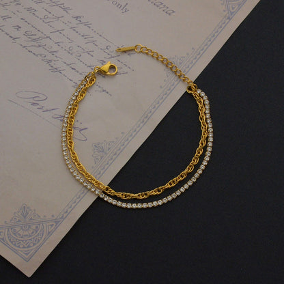 Women's stainless steel bead claw chain necklace with simple design, featuring small round beads and claw clasp detail.