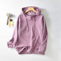 Thickened warm double-sided sweater by BACKUPMYFILESNOW.COM® in natural fabric with cozy knit texture and ribbed cuffs.