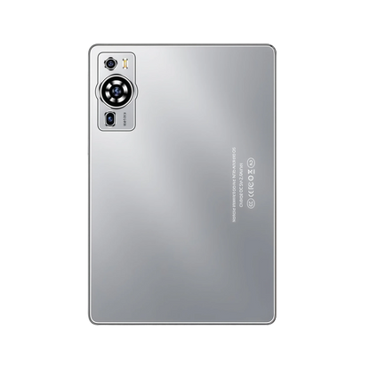 Android 15 MTK Tablet PC with 10.1-inch IPS touchscreen, 12GB RAM, 256GB storage, 4G LTE, Wi-Fi, USB-C, and keyboard.