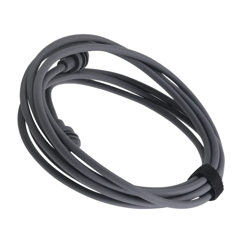 Gray 2-meter Starlink Mini DC to DC extension cable by BACKUPMYFILESNOW.com, waterproof for Starlink SpaceX mini power connection.