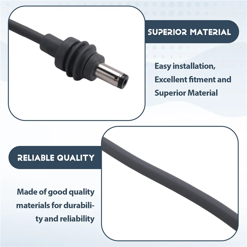 Gray 2-meter waterproof DC to DC extension cable for Starlink Mini, compatible with SpaceX Starlink Mini power system.