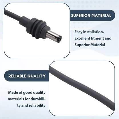 Gray 2-meter waterproof DC to DC extension cable for Starlink Mini, compatible with SpaceX Starlink Mini power system.