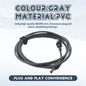 Gray 2-meter Starlink Mini DC to DC extension cable by BACKUPMYFILESNOW.COM®, waterproof, designed for Starlink Spacex mini power connection.