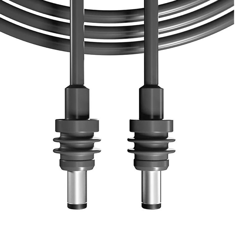 Gray 5-meter Starlink Mini DC to DC extension cable by BACKUPMYFILESNOW.COM, waterproof power cable for Starlink SpaceX mini satellite.