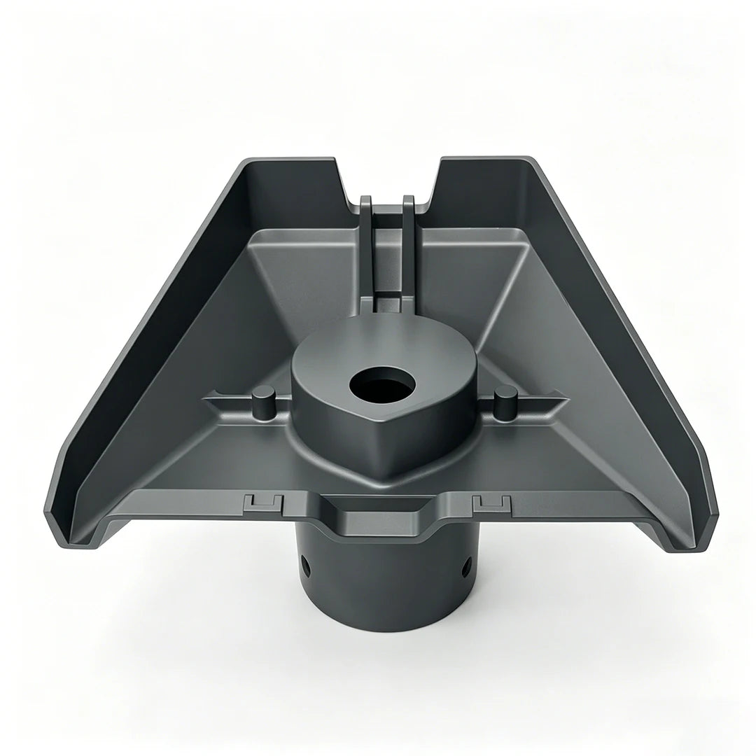Gray zinc alloy Starlink V3 mount bracket by BACKUPMYFILESNOW.COM® for stable roof and RV installation.
