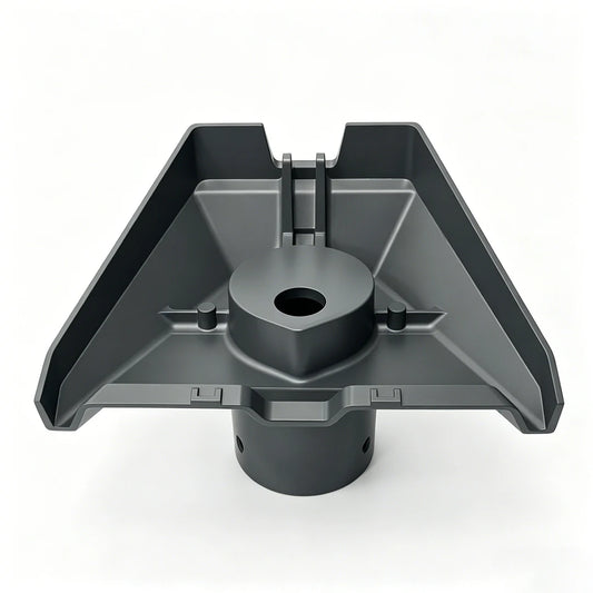 Gray zinc alloy Starlink V3 mount bracket by BACKUPMYFILESNOW.COM® for stable roof and RV installation.