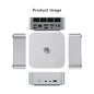 Gray Beelink Ser8 Mini PC with AMD Ryzen 7, 32GB RAM, 1TB SSD, WiFi 6, Windows 11, and multiple power plug options.