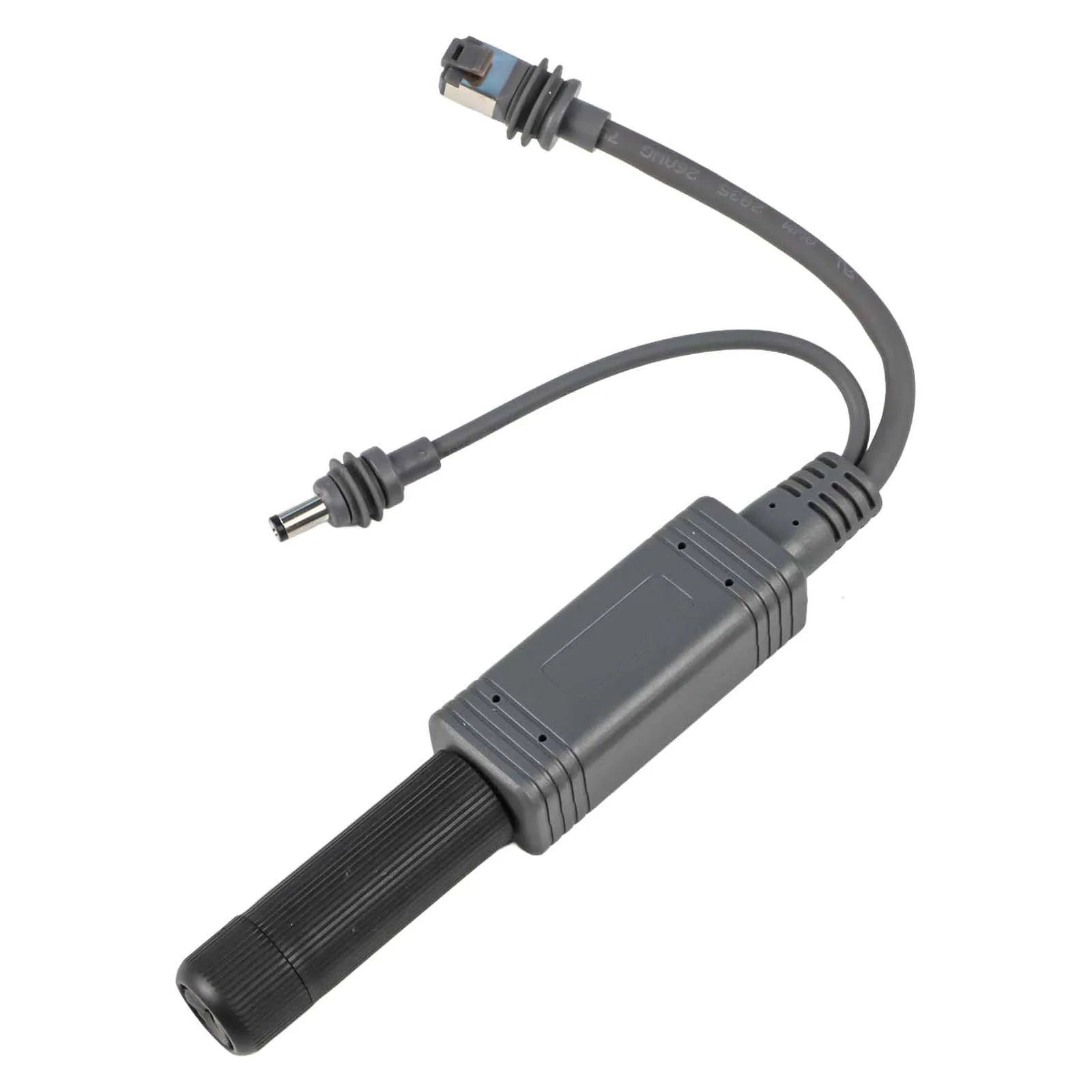 Gray IP68 waterproof power cable splitter for Starlink Gen Mini, 48V 2.5A outdoor connector adapter by BACKUPMYFILESNOW.COM®