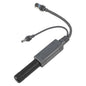 Gray IP68 waterproof power cable splitter for Starlink Gen Mini, 48V 2.5A outdoor connector adapter by BACKUPMYFILESNOW.COM®