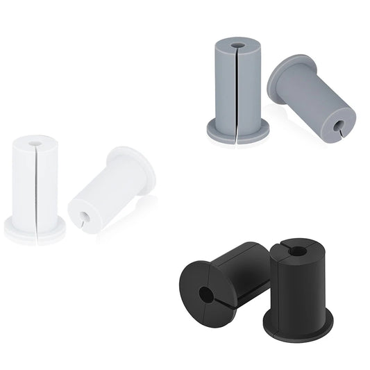 Black 2-piece cable routing kit for Starlink Ethernet cables with wall grommet and silica gel from BACKUPMYFILESNOW.COM®