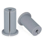 Black 2-piece Starlink cable routing kit with Ethernet wall grommet and silica gel from BACKUPMYFILESNOW.COM®.