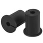 2-piece Starlink cable routing kit with black Ethernet wall grommet and silica gel, designed for organized cable management.