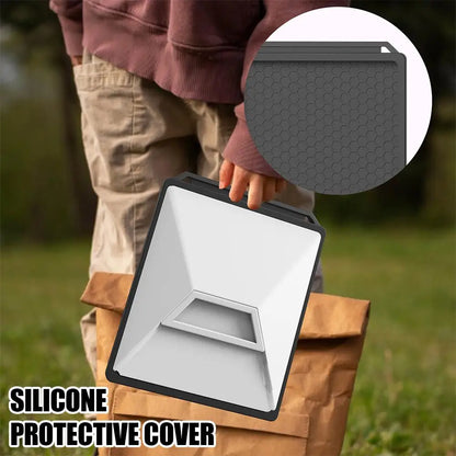 Gray silicone protective cover for Starlink Mini, anti-fall, anti-slip, waterproof, washable outdoor shell by BACKUPMYFILESNOW.COM®