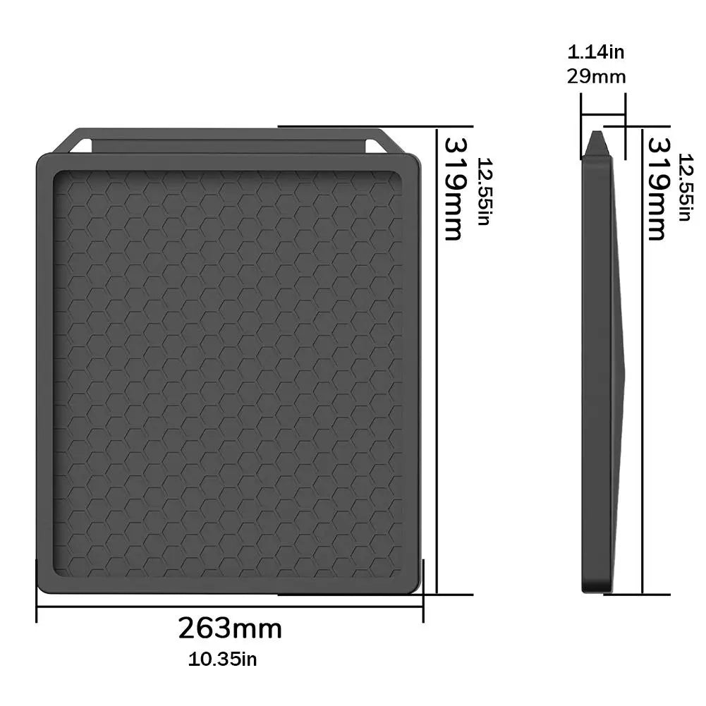 Gray silicone protective cover for Starlink Mini by BACKUPMYFILESNOW.COM®, anti-fall, anti-slip, waterproof outdoor shell.