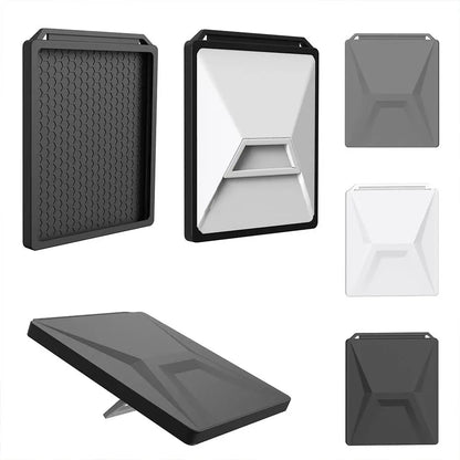 Gray silicone protective cover for Starlink Mini, anti-fall, anti-slip, waterproof, washable outdoor shell by BACKUPMYFILESNOW.COM®